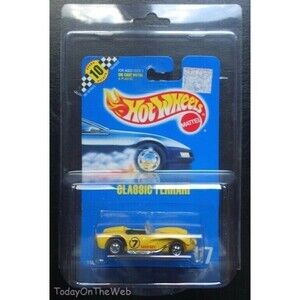Hot Wheels Classic Ferrari 117 With Chrome Pipes Blue Card